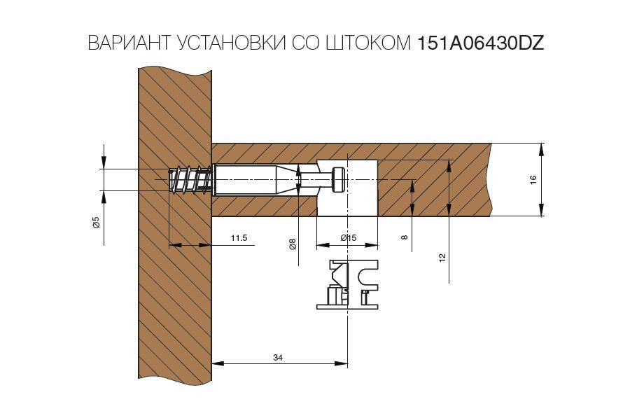 Как открутить эксцентрик в мебели?
