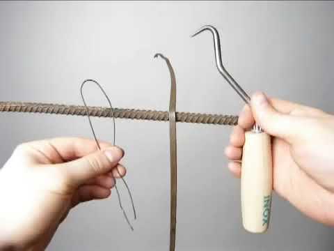 Описание создания крючка для вязки арматуры своими руками