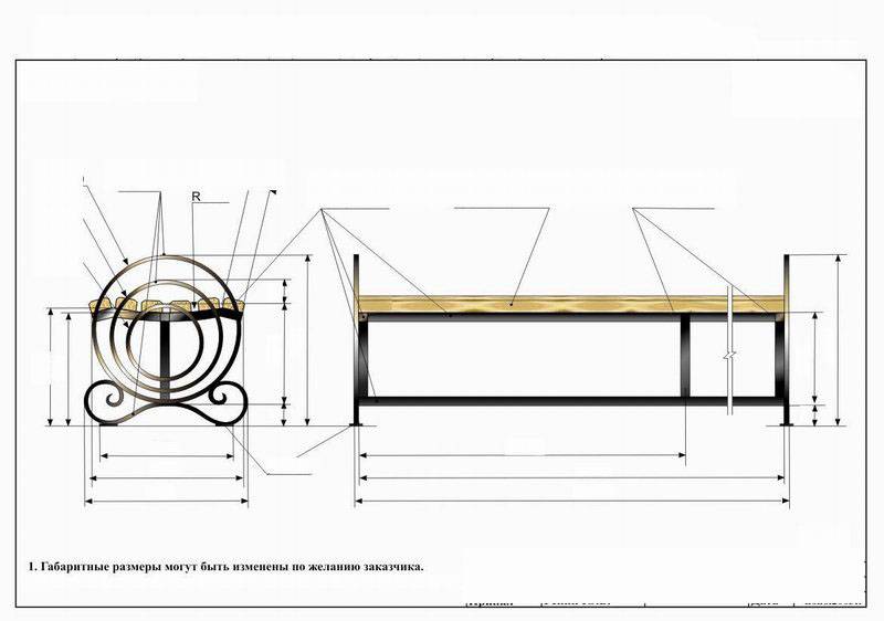Красивые скамейки из металла своими руками чертежи и фото