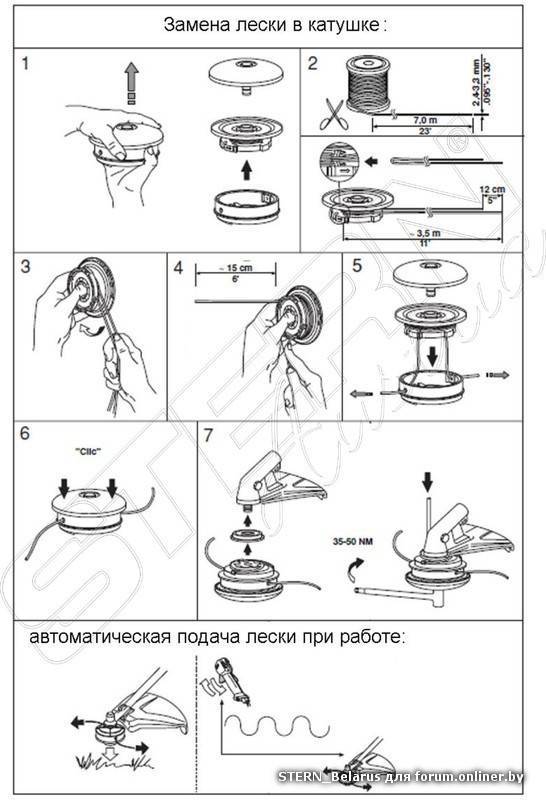 Как заправить леску в триммер? советы по эксплуатации :: syl.ru