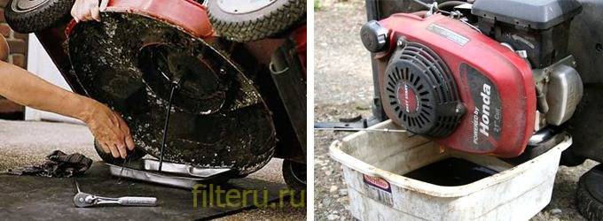 Как слить масло с газонокосилки хендай - xl-info.ru