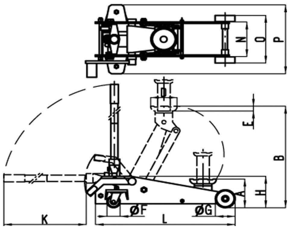 Домкрат гидравлический подкатной: ремонт, устройство, схема