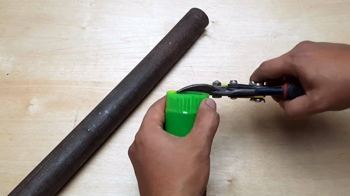 Как отрезать трубу на косую