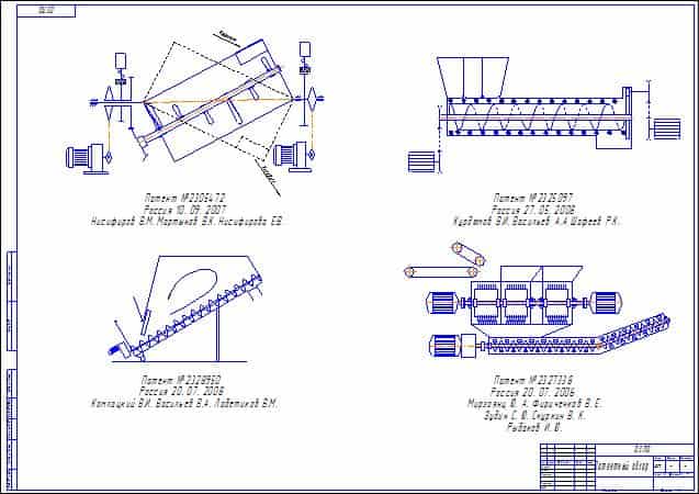 3d-модели и чертежи шнековых питателей (винтовые конвейеры)