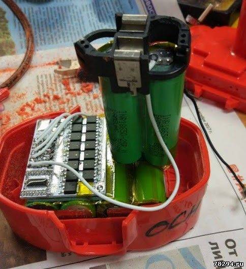 Переделка аккумулятора шуруповёрта на литиевые элементы