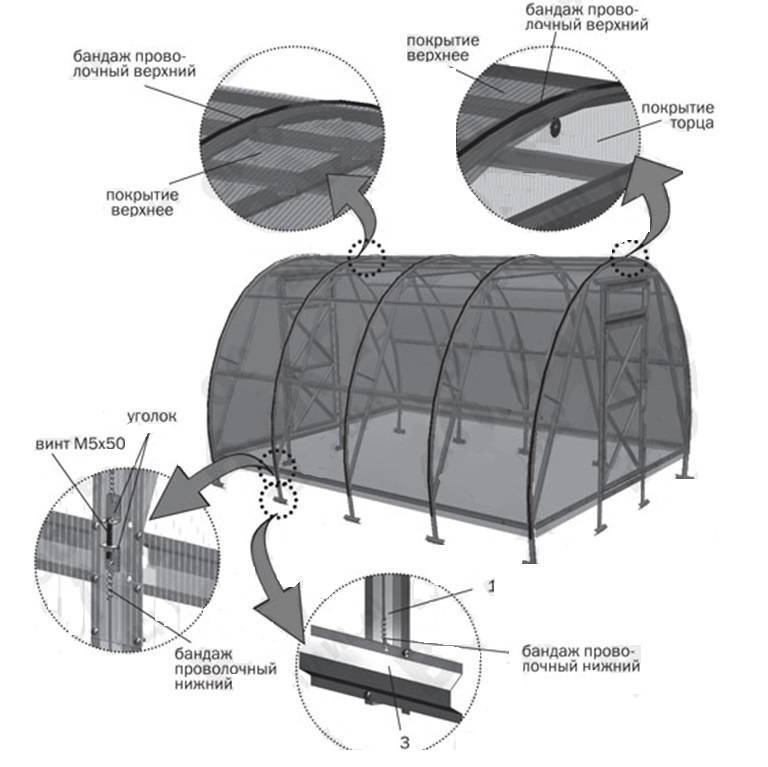 Схема сборки парника