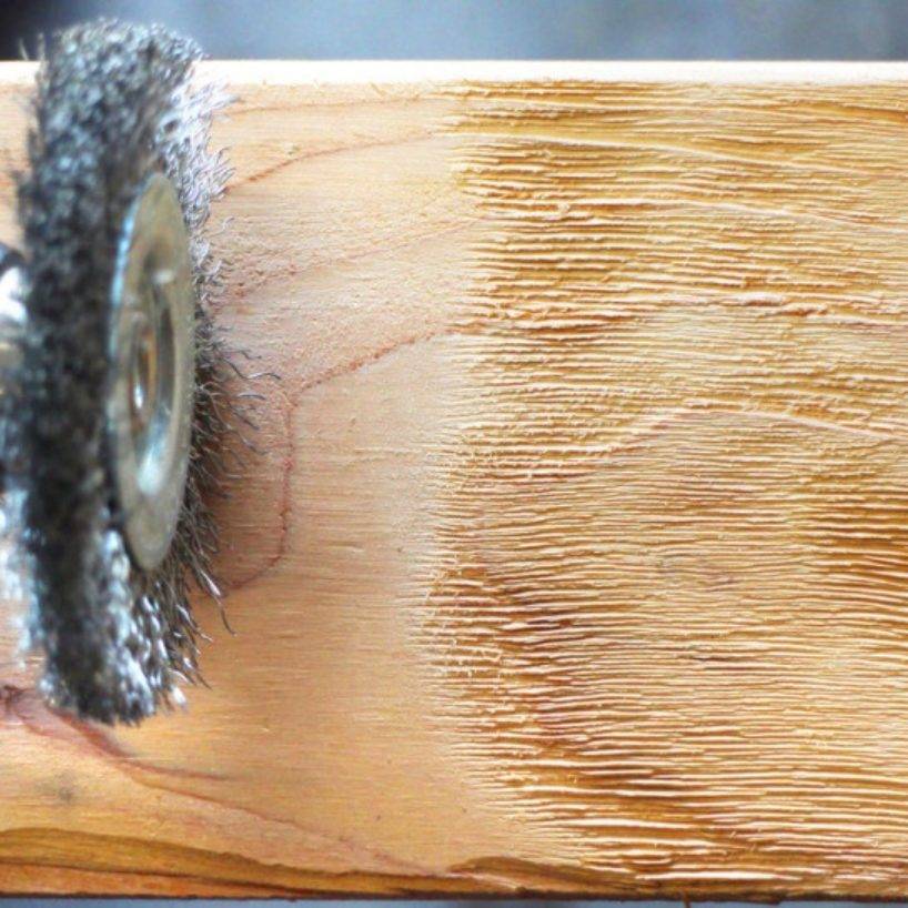 Состариваем древесину своими руками методом браширования