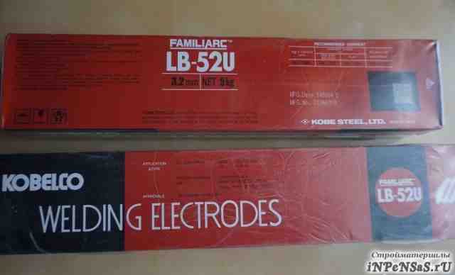 Технические характеристики электродов кобелко lb 52u