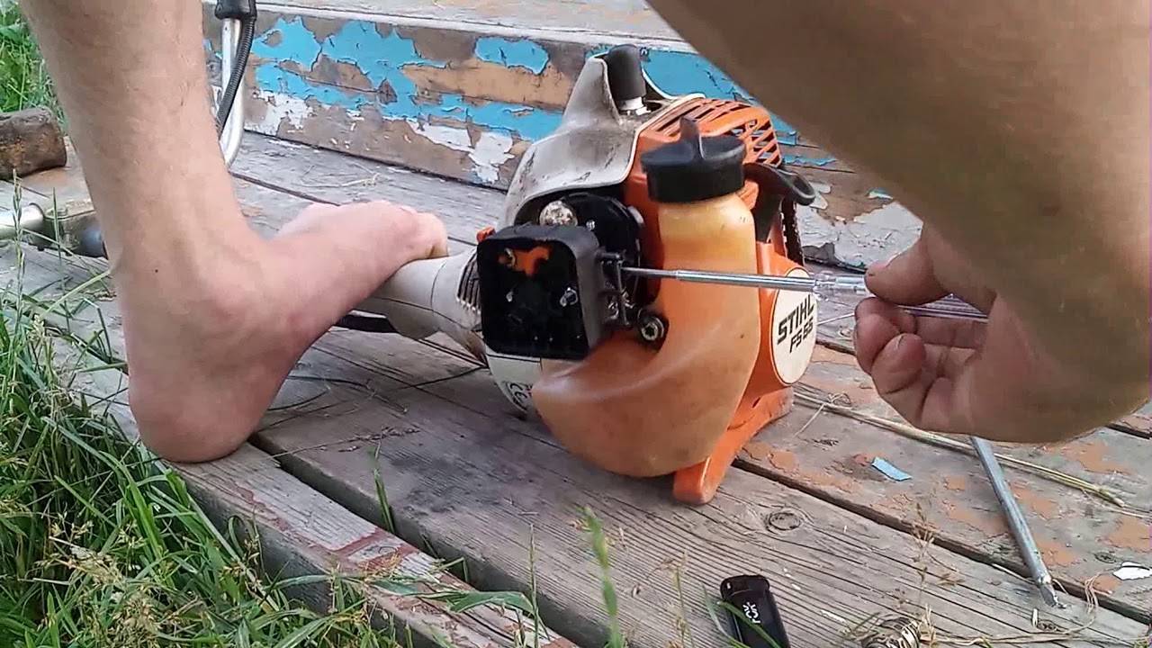 Stihl fs 38 стартер не крутит