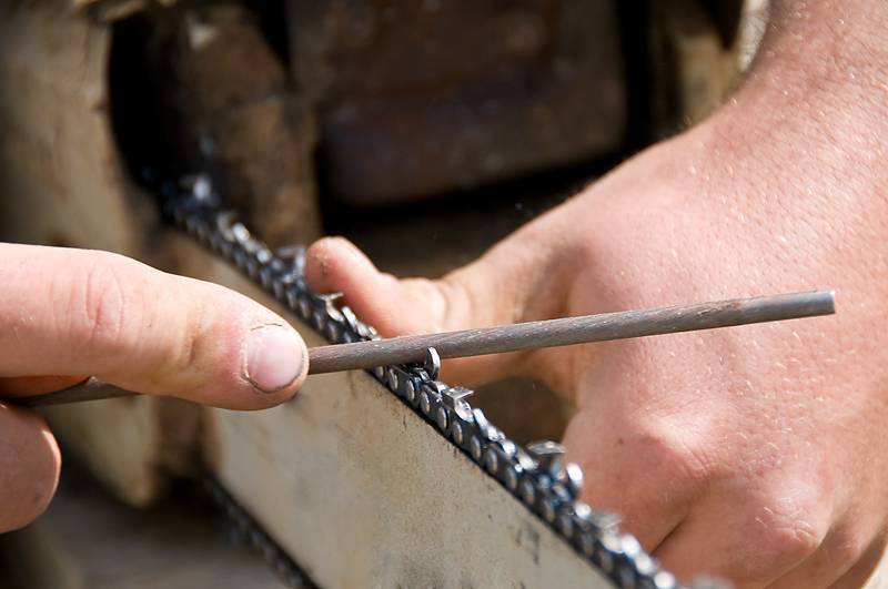 Заточка цепи – как правильно точить цепь бензопилы своими руками