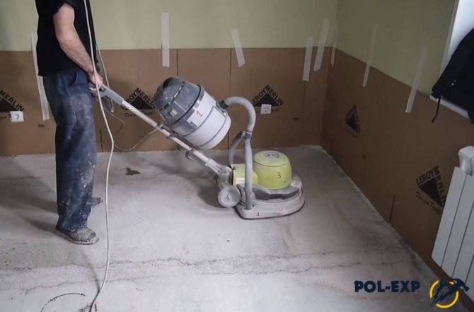 Как шлифуют бетонные полы и зачем это нужно