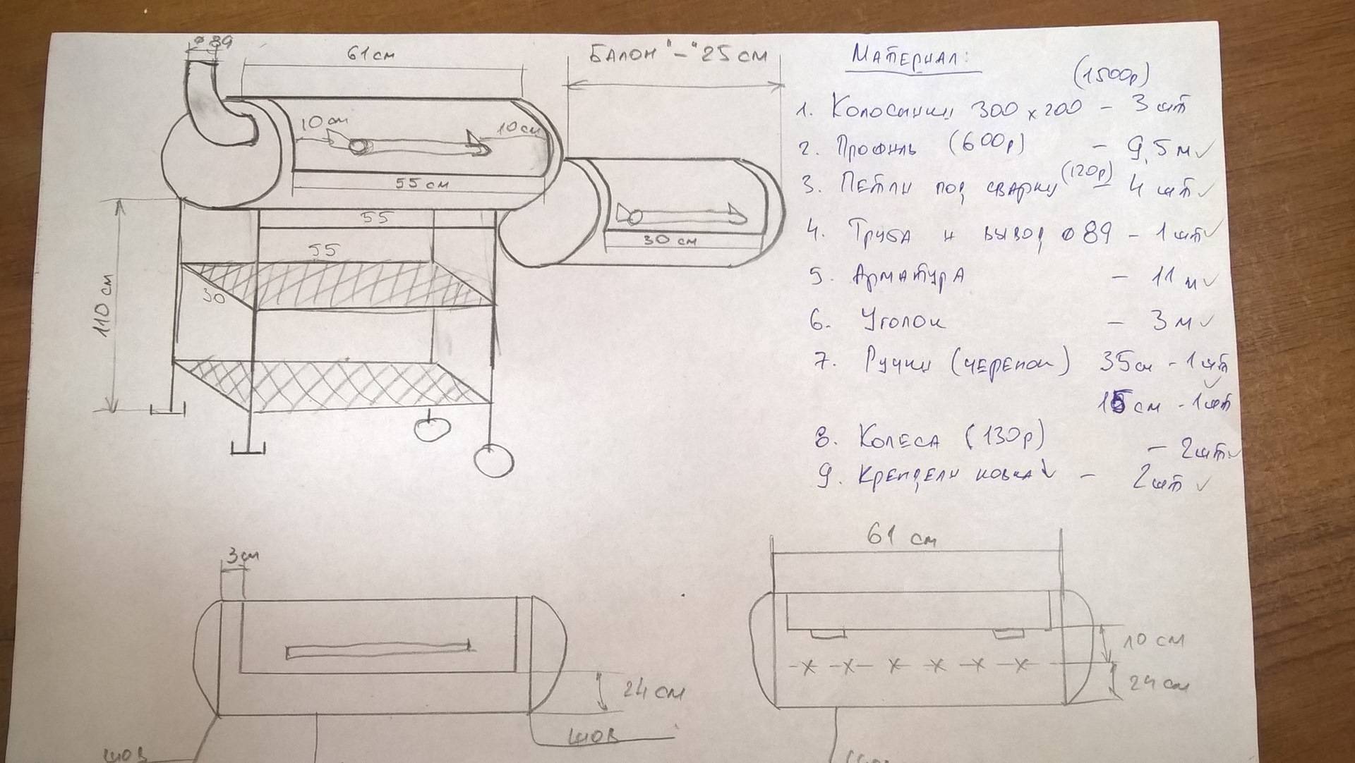 Как изготовить мангал из газового баллона: примеры и пошаговая инструкция