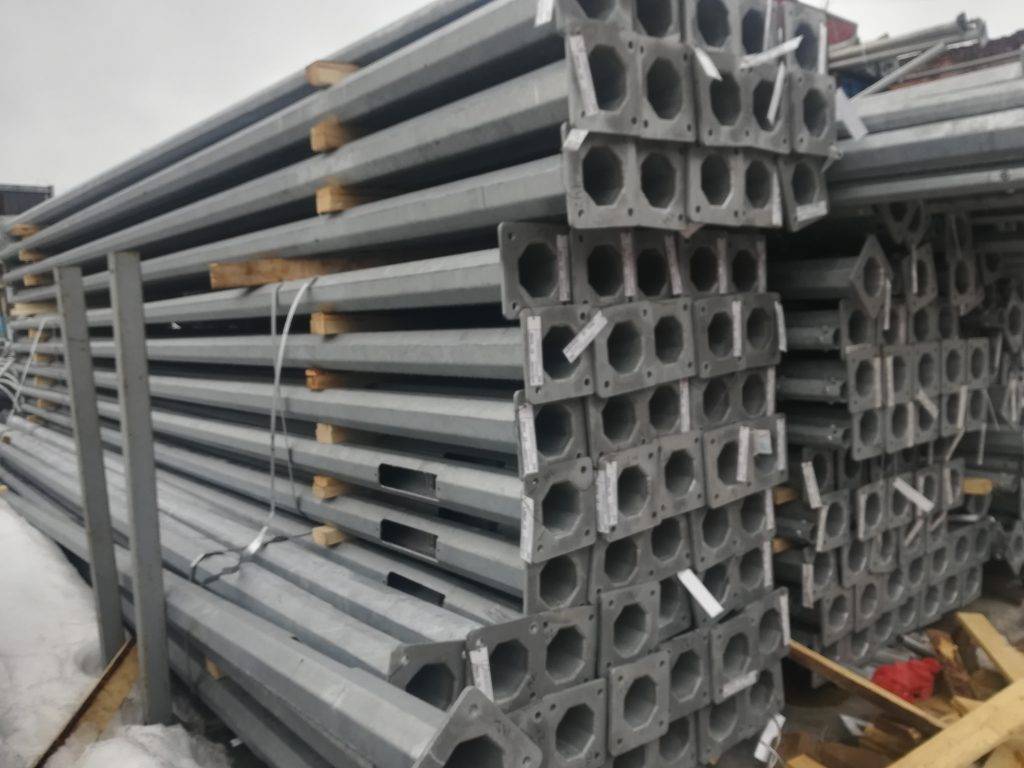 Многогранные стальные опоры — изделия с широкой сферой применения