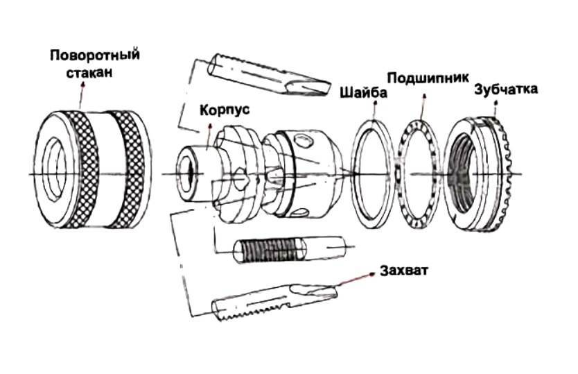 Патрон дрели чертеж