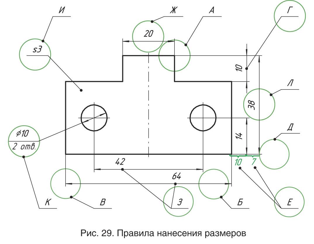 Количество изображений на рабочем чертеже должно быть