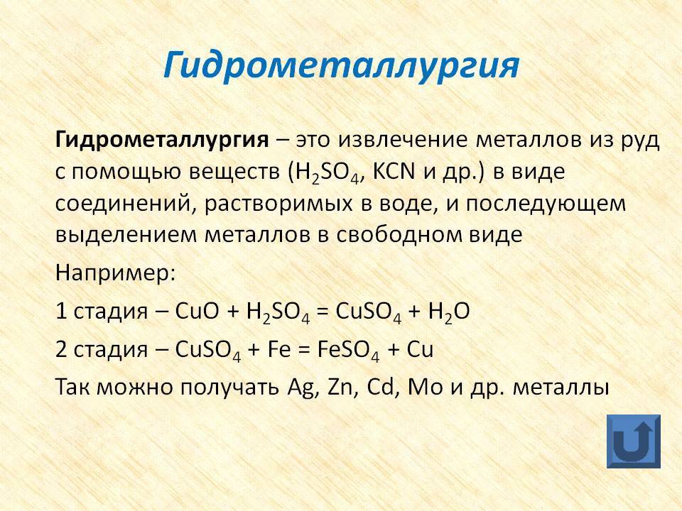 Презентация на тему общие способы получения металлов