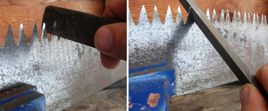 Как заточить ножовку по дереву и развести зубья